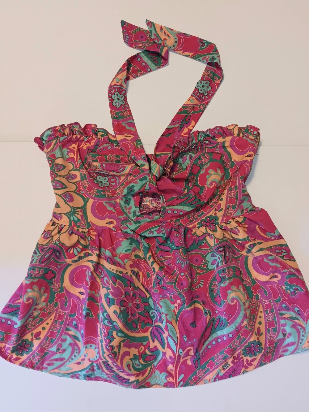 SolyHux Multicolored Print Halter Top Small NEW - Picture 1 of 8